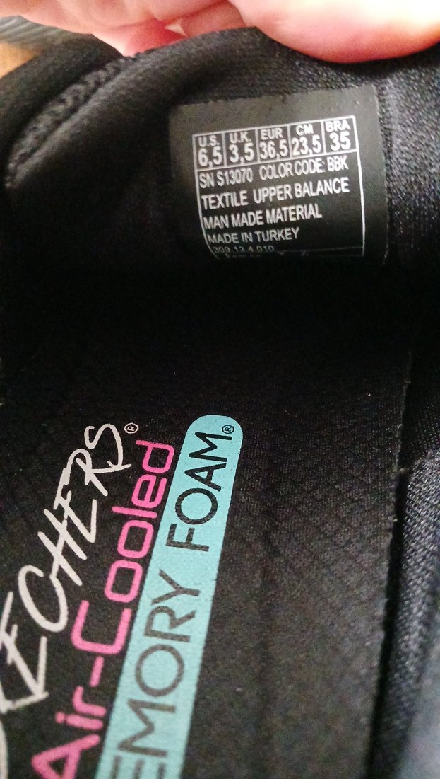 Skechers Siyah Bağcıklı Kadın Spor Ayakkabı orijinal - Görsel 3