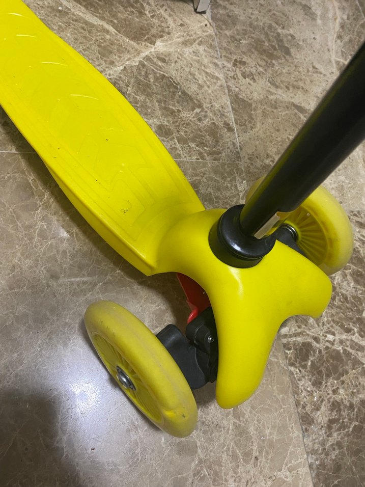 Sarı Çocuk Scooter - Görsel 5