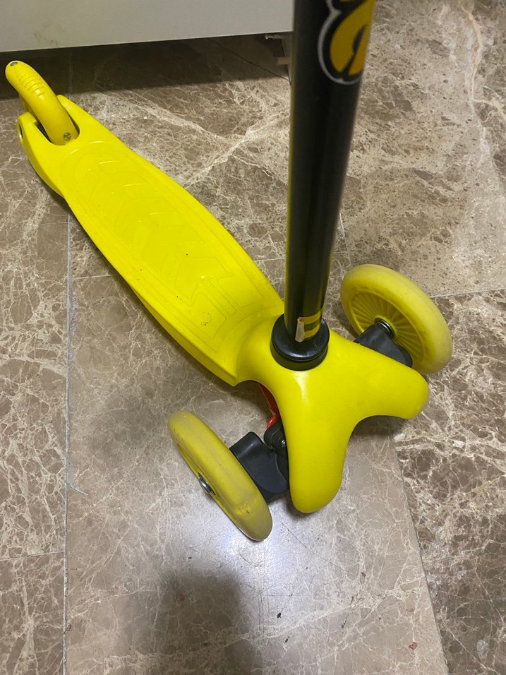 Sarı Çocuk Scooter - Görsel 4