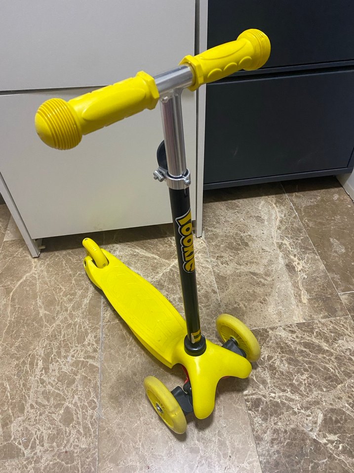 Sarı Çocuk Scooter - Görsel 3