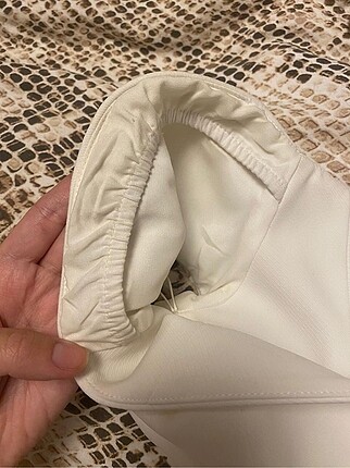 xs Beden Vakko couture beyaz kokteyl elbise