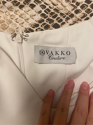 xs Beden beyaz Renk Vakko couture beyaz kokteyl elbise