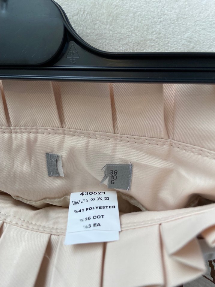 Pastel Pembe Yüksek Bel Etek — görsel 4/6