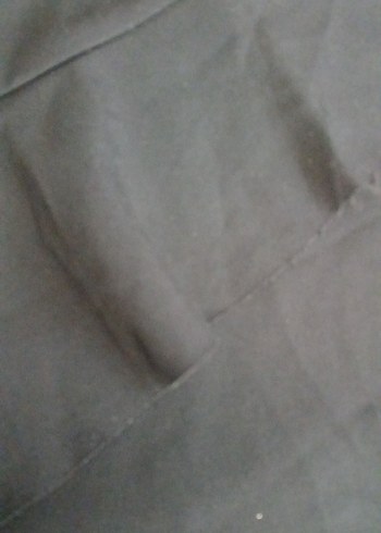 Diğer Drapeli Siyah Mini Etek