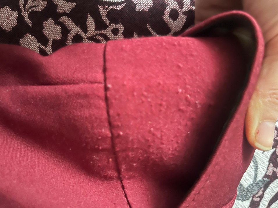 Bordo Kadın Midi Kumaş Pantolon - Görsel 3