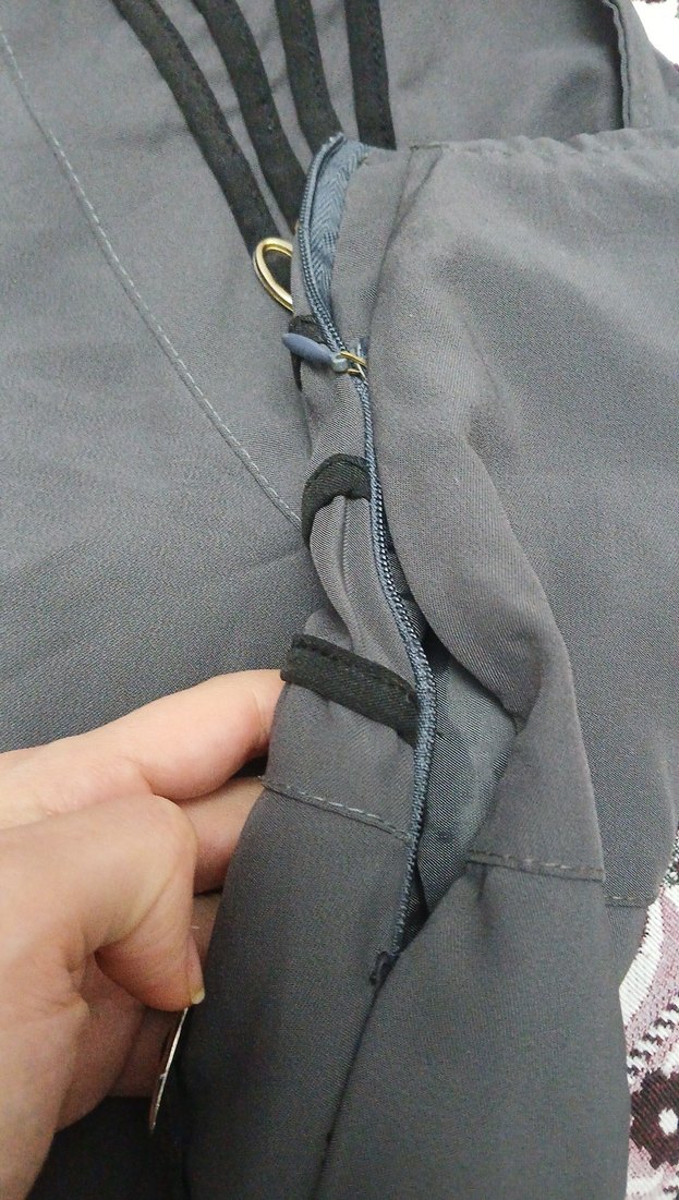 Gri Uzun Kadın Etek Kemerli - Görsel 2