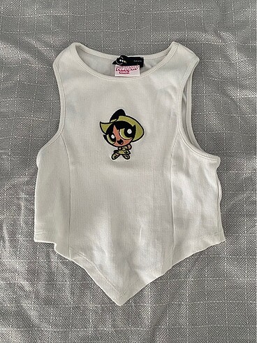 Beyaz crop top