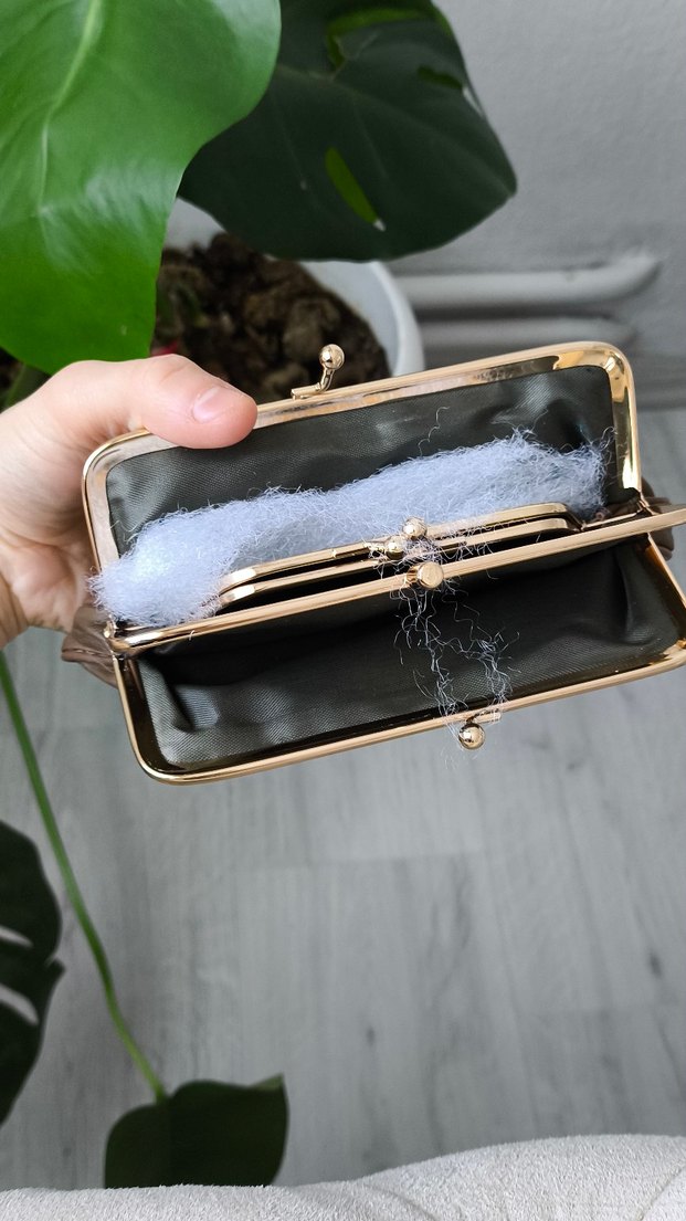 Bej Deri Kadın cüzdan - Görsel 2