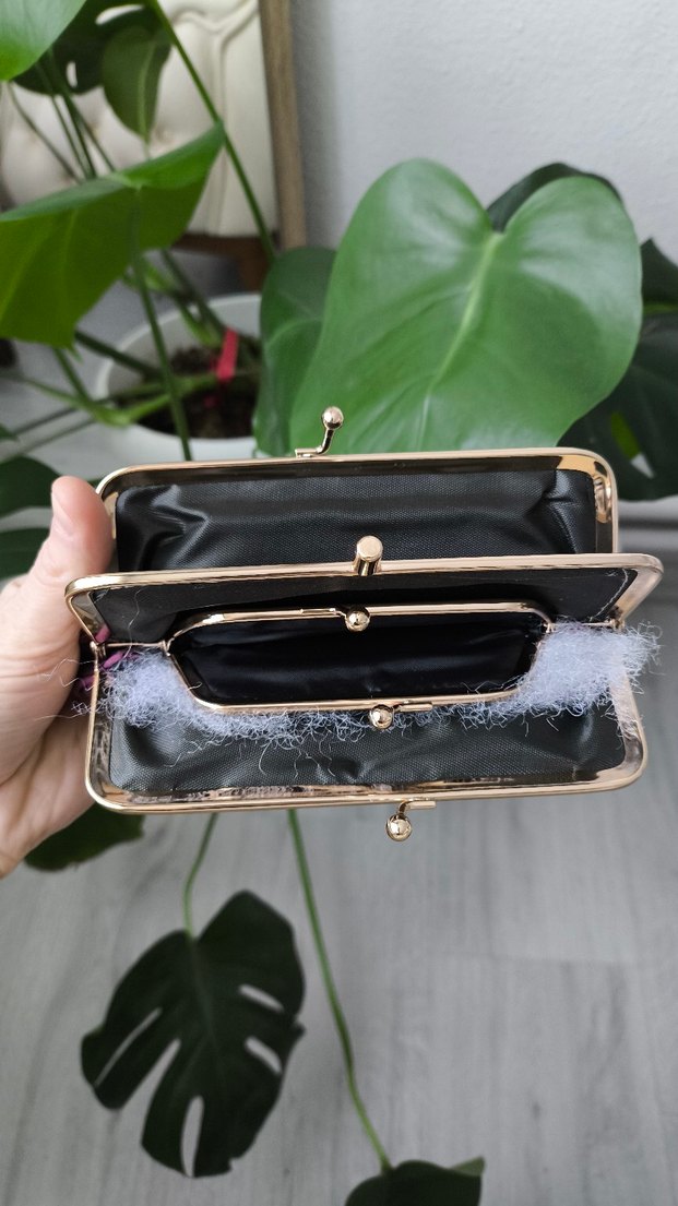 Kadın bordo Deri Fermuarlı Portföy Cüzdan - Görsel 2