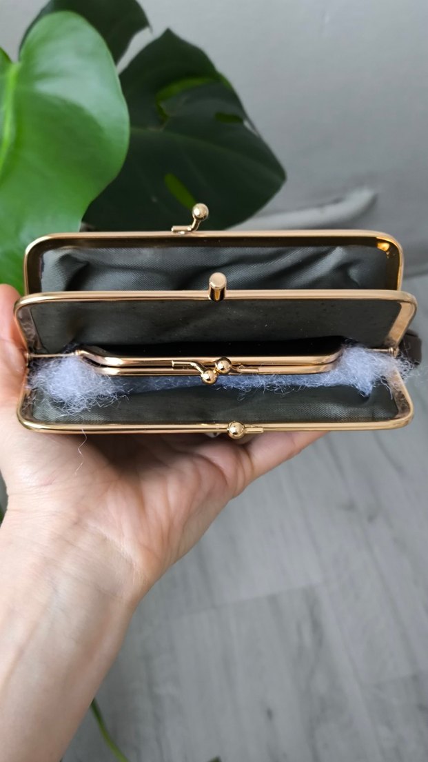 Kahverengi Deri Tokalı Kadın Cüzdan - Görsel 2