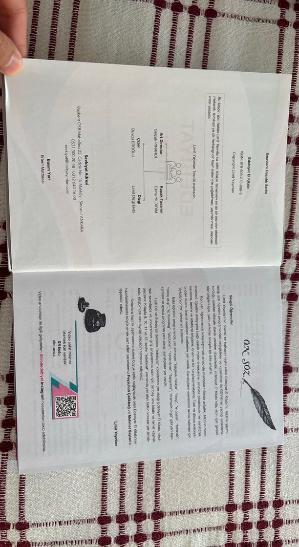 Edebiyat El Kitabı - Limit Yayınları - Görsel 2