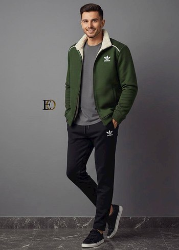 Siyah Adidas 2 li Spor Takımı - Görsel 4