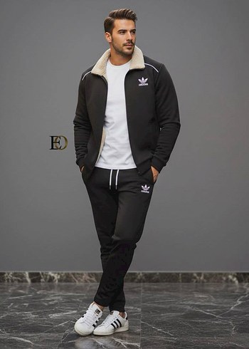 Siyah Adidas 2 li Spor Takımı - Görsel 3