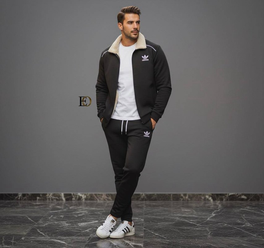 Siyah Adidas 2 li Spor Takımı - Görsel 3