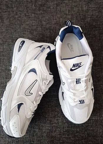 Nike Beyaz Gri İthal Spor Ayakkabı - Görsel 3