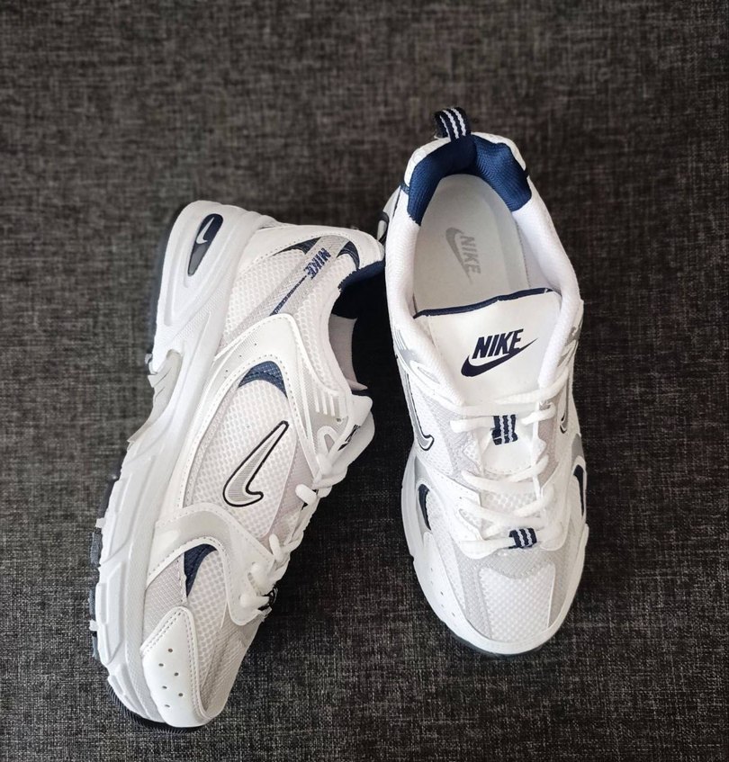 Nike Beyaz Gri İthal Spor Ayakkabı - Görsel 3