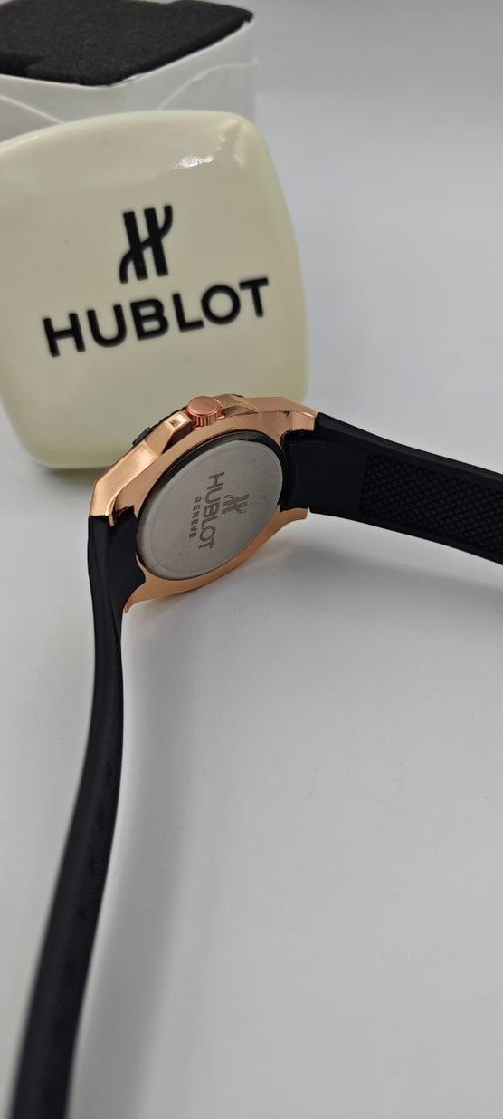 Hublot Klasik Siyah Biker Erkek Saati - Görsel 4