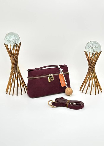 Loro Piana  Süet Kadın El Çantası - Görsel 3