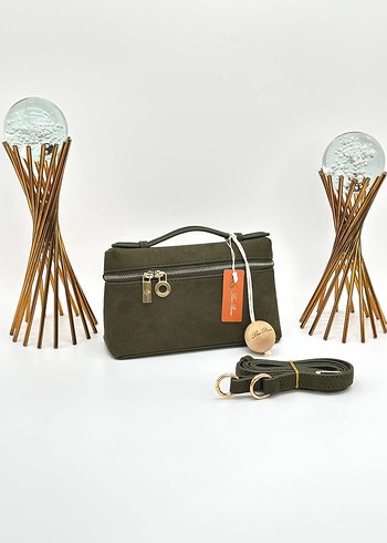 Loro Piana  Süet Kadın El Çantası - Görsel 5