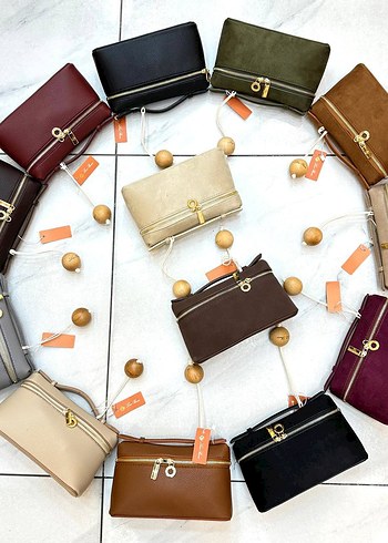 Loro Piana  Süet Kadın El Çantası - Görsel 8