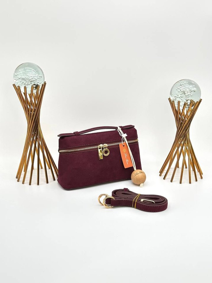 Loro Piana  Süet Kadın El Çantası - Görsel 3