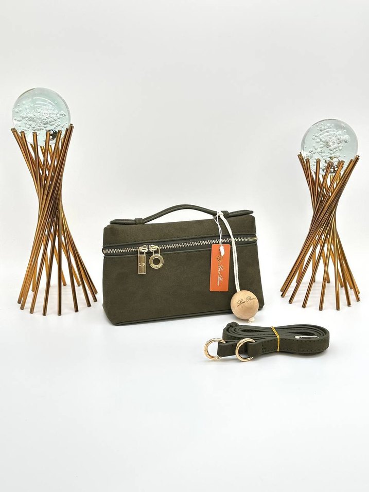 Loro Piana  Süet Kadın El Çantası - Görsel 5