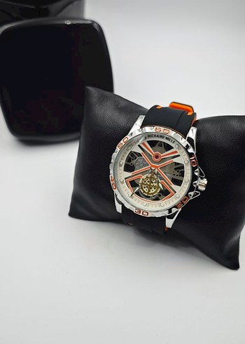 Renkli Kırmızı Erkek Biker Saat - Görsel 5