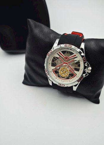 Renkli Kırmızı Erkek Biker Saat - Görsel 2