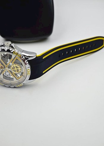 Sarı Renk Avant-Garde Erkek Biker Saat - Görsel 2