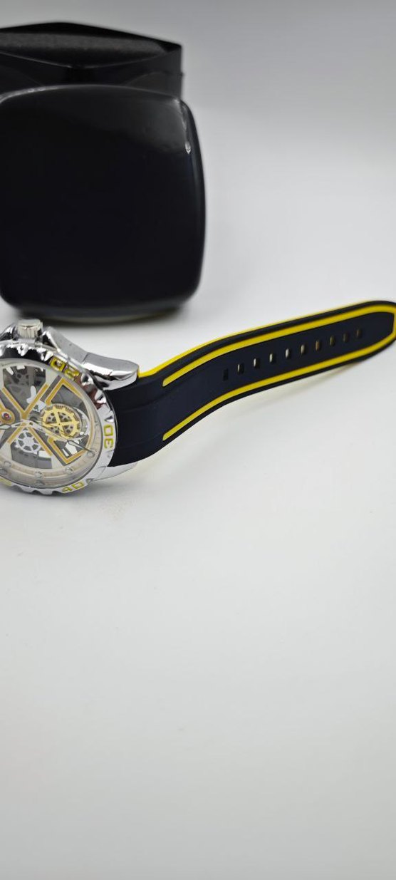Sarı Renk Avant-Garde Erkek Biker Saat - Görsel 2
