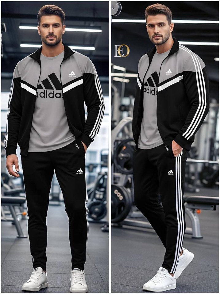 Siyah Haki Spor Eşofman Takımı - Görsel 3