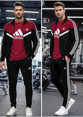 Siyah Kahverengi Adidas Eşofman Takımı - Görsel 4