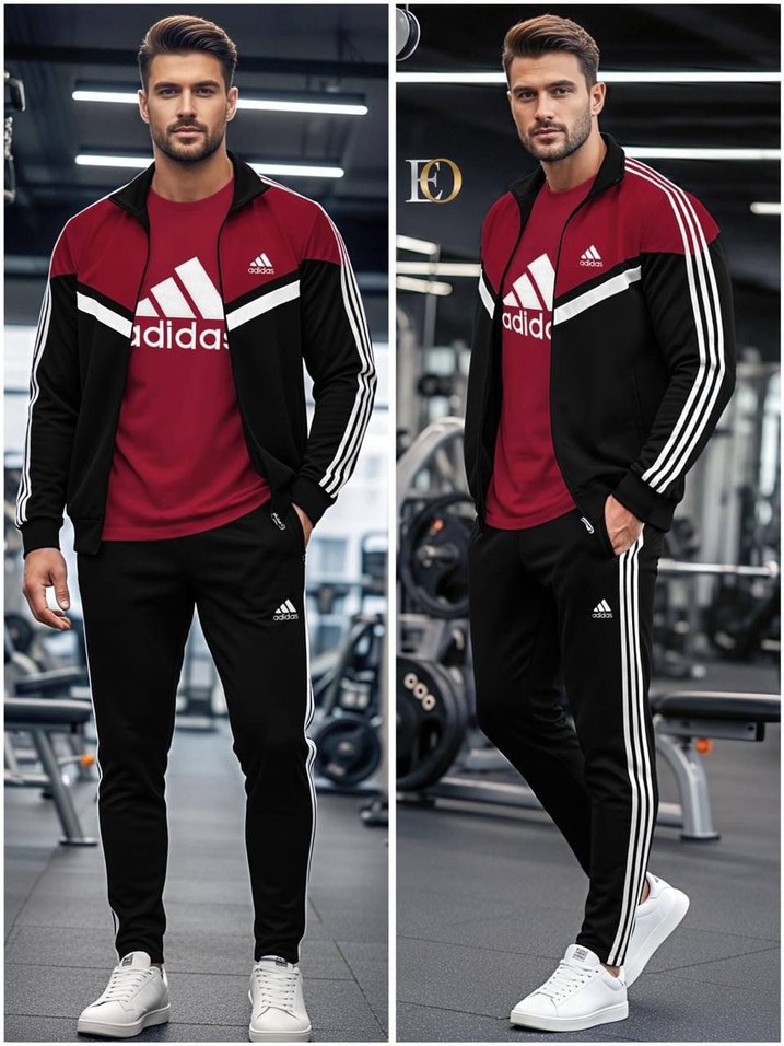 Siyah Kahverengi Adidas Eşofman Takımı - Görsel 4