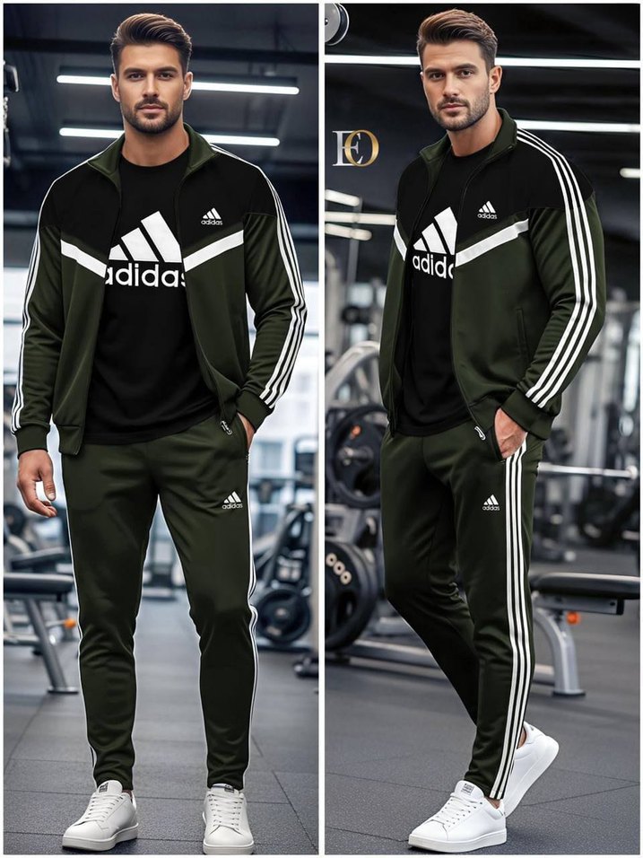 Adidas Siyah Kırmızı Eşofman Takımı - Görsel 2