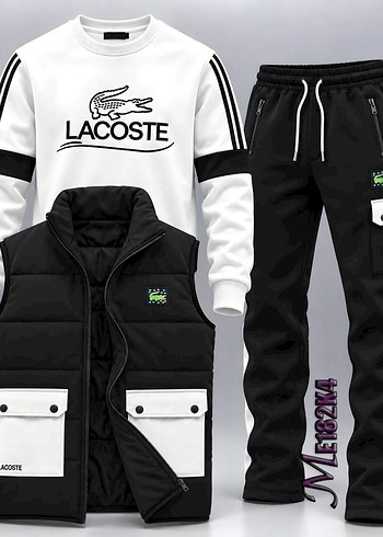 Bershka Lacoste Erkek 3 Parcali Spor Takim