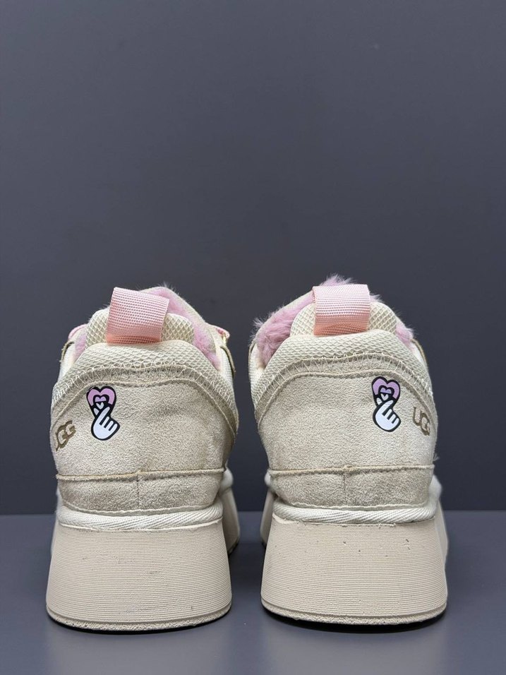 UGG Krem & Pembe Süet Sneaker — görsel 6/7