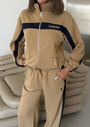 Yves Saint Laurent Bej Lacivert Ysl Esofman Takimi