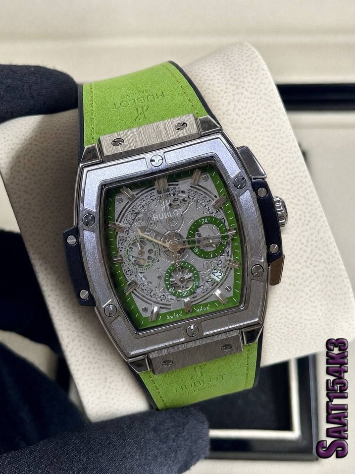 Hublot Siyah Mavi Skeleton Kol Saati — görsel 4/9