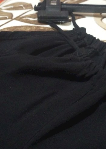 m Beden siyah Renk Siyah Mini Volanlı Gotik Bluz