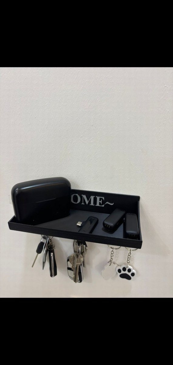 Anahtarlık ve Askılık Rafı "HOME" Yazılı - Görsel 4