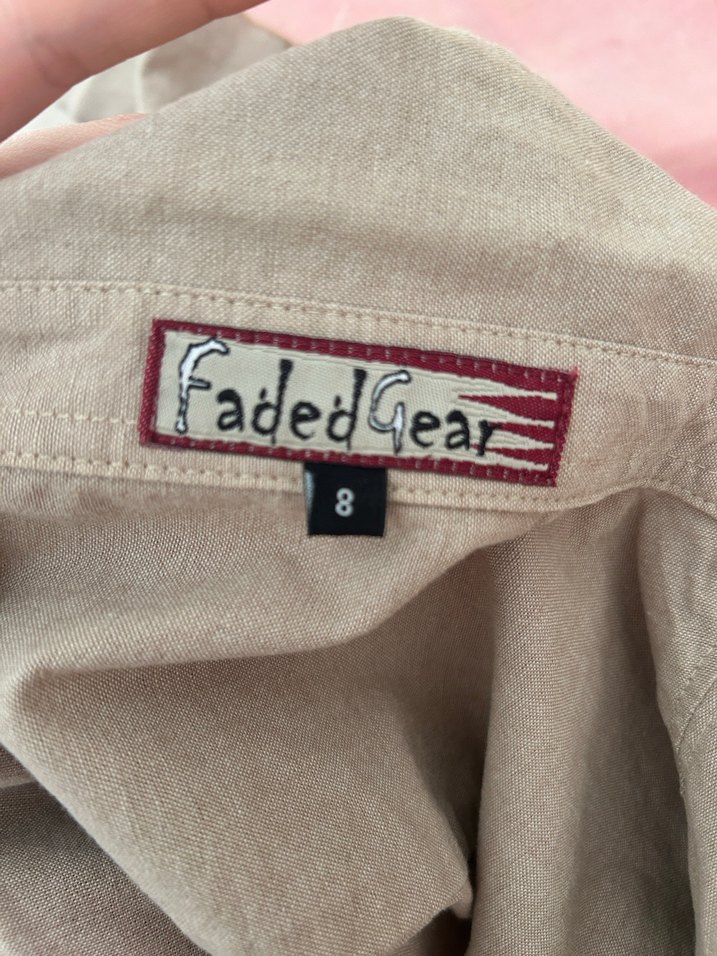 Camel Kısa Kollu Kadın Crop Gömlek - Görsel 3