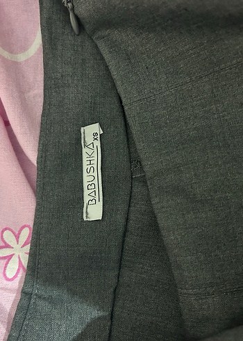 babushka gri şortlu pileli etek - Görsel 2