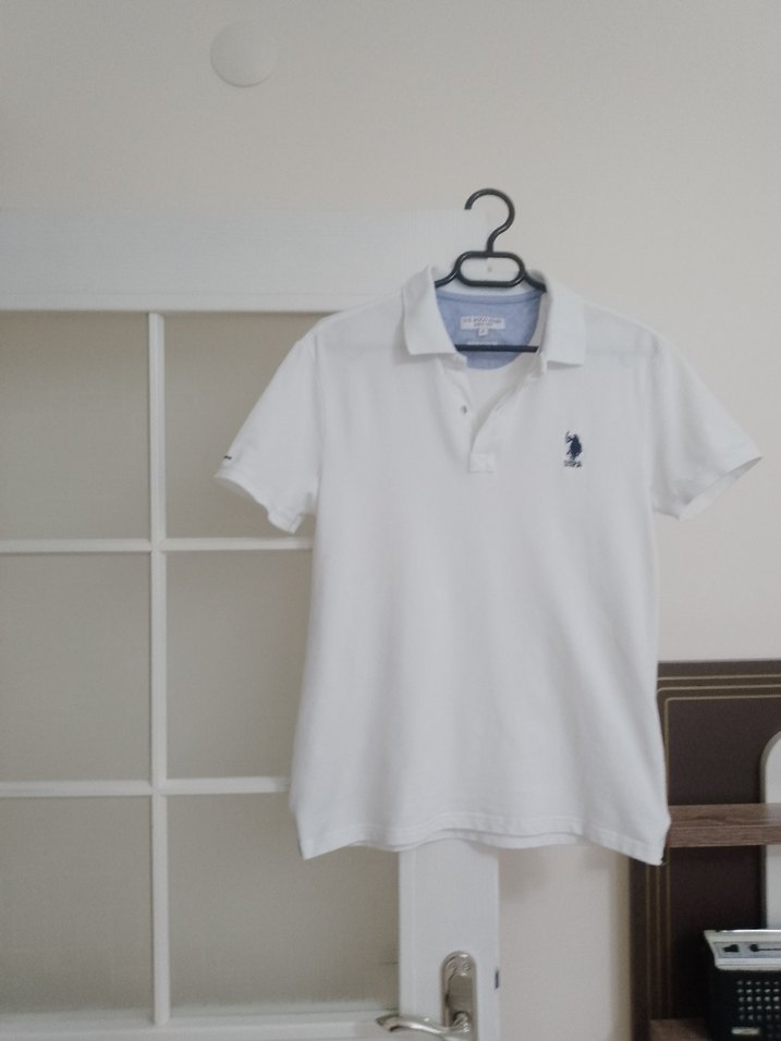 U.S Polo Assn. Beyaz Erkek Polo Tişört - Görsel 3
