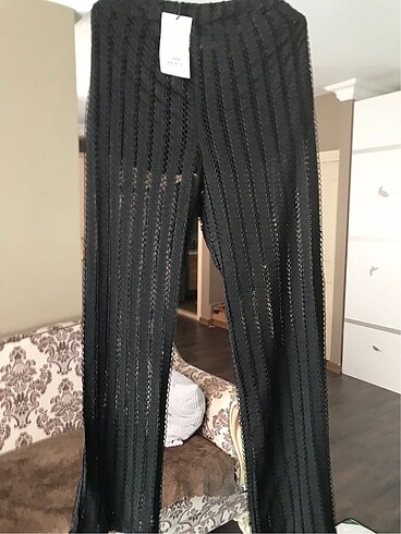 ZARA ETİKETLİ SIFIR DANTEL PANTALON