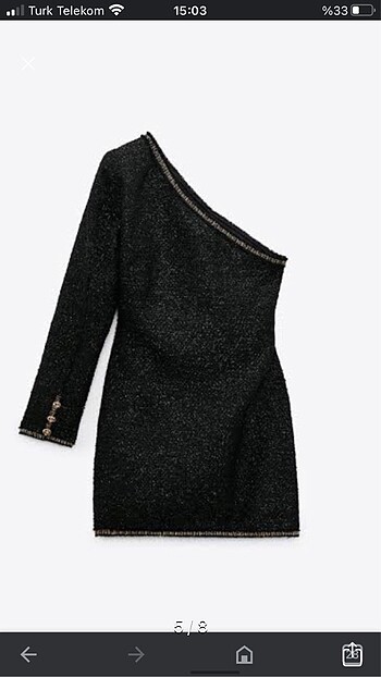 xl Beden siyah Renk Zara etiketli elbise