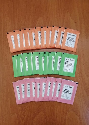 Diğer Maru-Derm Meyve Enzim Toz Peeling Seti