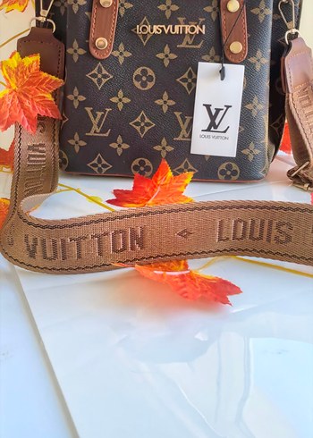 Louis Vuitton Kahverengi Deri Kadın Çapraz Çanta