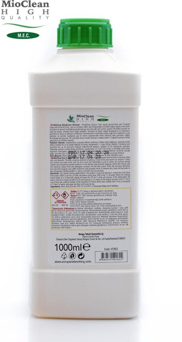 MioClean Yoğun Pas ve Kireç Çözücü - Görsel 2