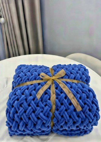 Saks Mavi Alize puffy Battaniye - Görsel 2