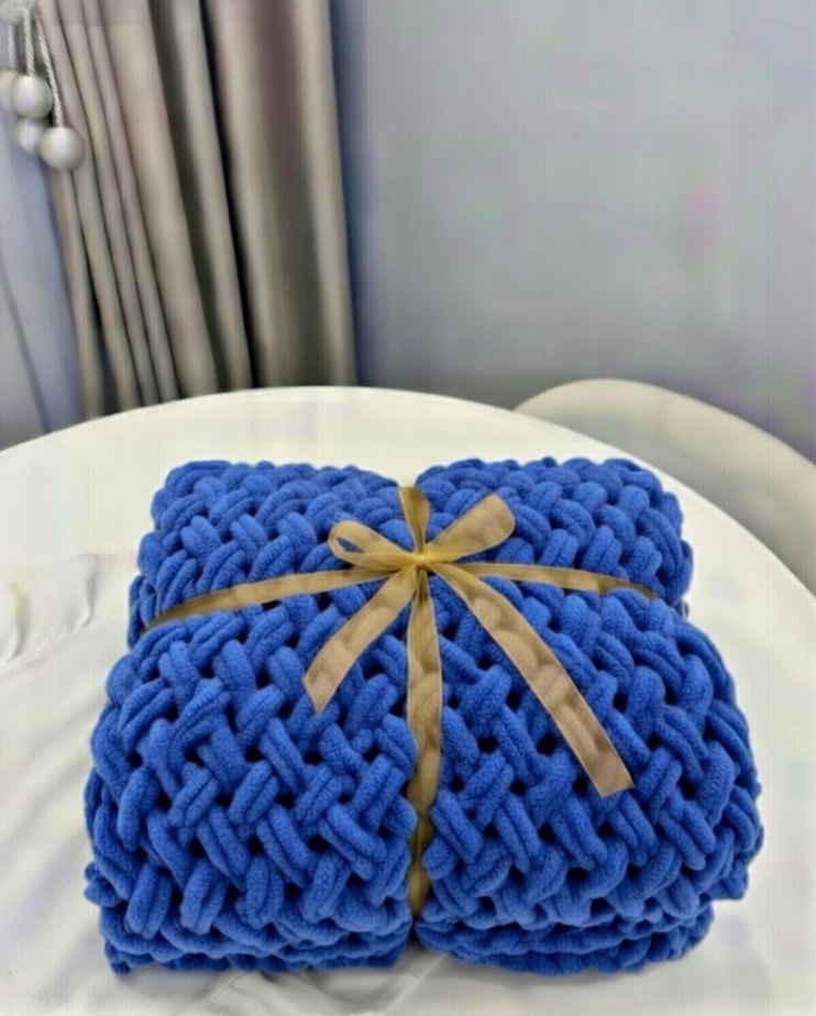 Saks Mavi Alize puffy Battaniye - Görsel 2